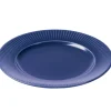 Groovy bord Ø 27 cm, Blauw