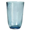 Hammered drinkglas 50 cl, Blauw