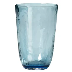 Hammered drinkglas 50 cl, Blauw