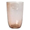 Hammered drinkglas 50 cl, Bruin