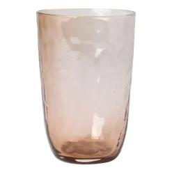 Hammered drinkglas 50 cl, Bruin
