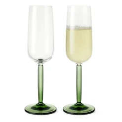 Hammershøi Champagneglas 24 cl 2pack, Groen
