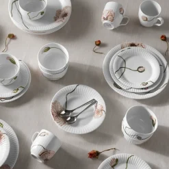 Hammershøi Poppy diep bord 21 cm, Wit