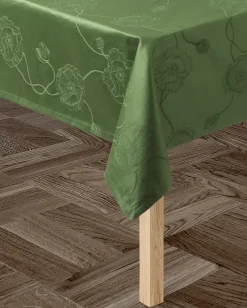 Hammershøi Poppy tafelkleed damast groen, 150x270 cm