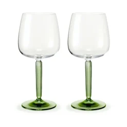 Hammershøi rodewijnglas 49 cl 2-pack, Doorzichtig-groen
