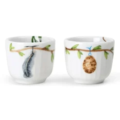 Hammershøi Spring eierdop Ø5 cm 2-pack, Wit