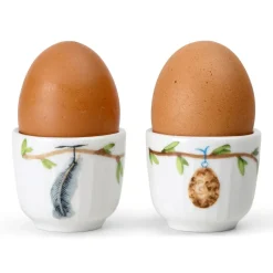 Hammershøi Spring eierdop Ø5 cm 2-pack, Wit