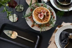 Hanna lange schaal 34x15 cm, Zwart