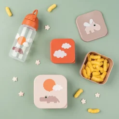 Happy Clouds fles met rietje, Papaya