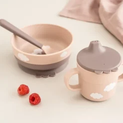 Happy Clouds foodie first meal serviesset 3-delig, Powder