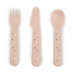 Happy Dots foodie bestekset 3-delig, Powder