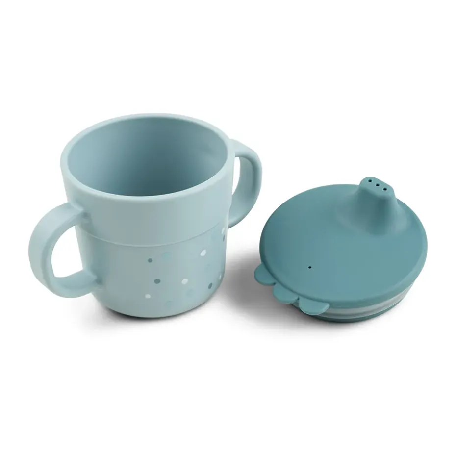 Happy Dots foodie tuitbeker 21,5 cl, Blue