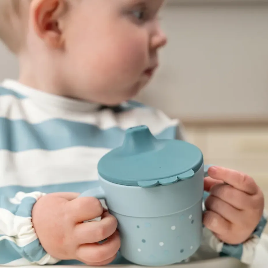 Happy Dots foodie tuitbeker 21,5 cl, Blue