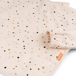 Happy Dots slabbetje met mouw, Poeder