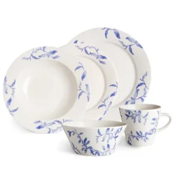 Havspil mok 30 cl 4-pak, blauw-wit