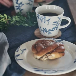 Havspil mok 30 cl 4-pak, blauw-wit