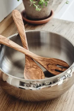 Heirol saladebestek olijfhout 2-delig, 30 cm