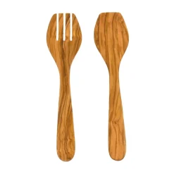 Heirol serveerbestek, Olijfhout