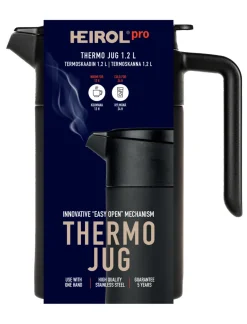 Heirol thermoskan 1,2 l, Zwart