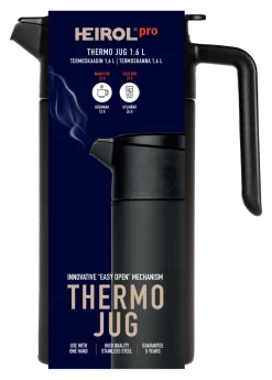 Heirol thermoskan 1,6 l, Zwart