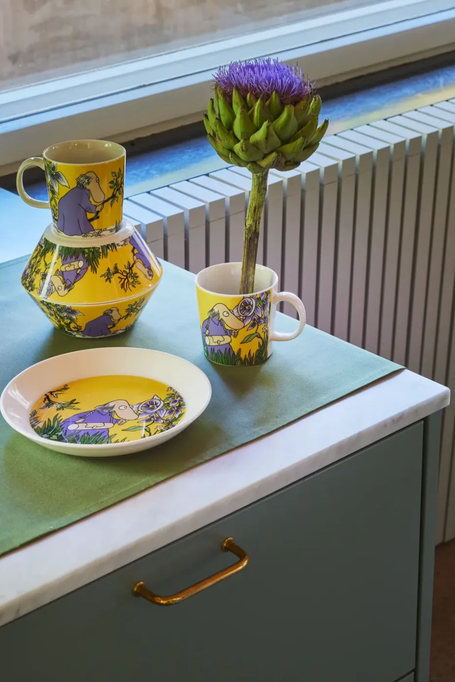 Hemulen mok 30 cl, Geel