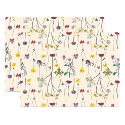 Herbarium placemat 30x40 cm 2-pack, Off-white