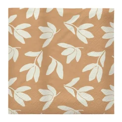 Herbert papieren servetten 33x33 cm 20-pack, Cinnamon sand-off white