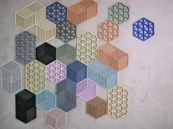 Hexagon pannenonderzetter groot, Black