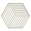 Hexagon pannenonderzetter, warm grey (warmgrijs)