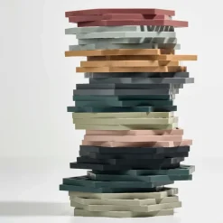 Hexagon pannenonderzetter, zwart