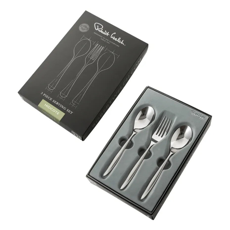 Hidcote Bright serveerbestek 3-delig, Roestvrij staal