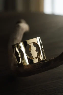 Hilke X Moomin servetringen Moomintroll 2-pack, Messing