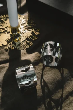 Hilke X Moomin servetringen Moominmamma 2-pack, Vernikkeld messing