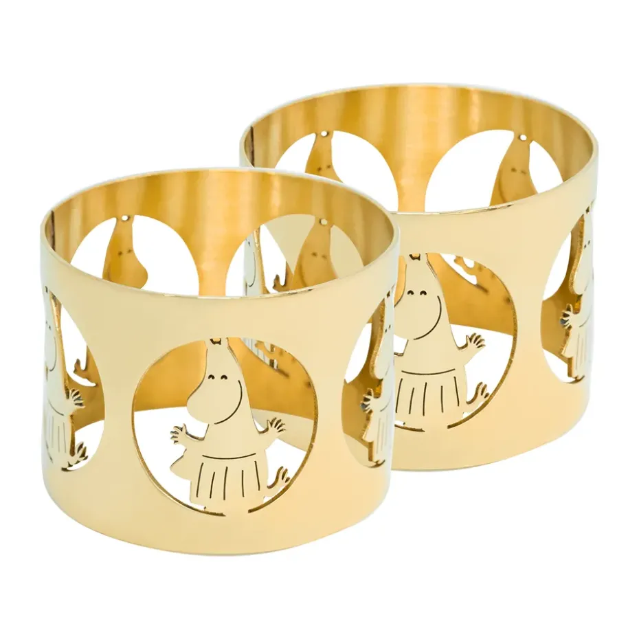 Hilke X Moomin servetringen Moominmamma 2-pack, Messing