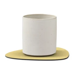 Hippo onderzetter (glazen) curve, Goud