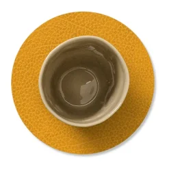 Hippo onderzetter (glazen) circle, curry