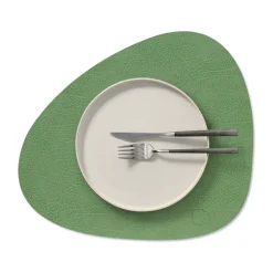 Hippo placemat curve M, Forest green