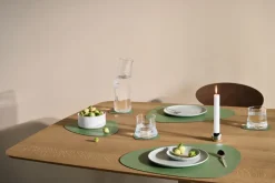 Hippo placemat curve M, Forest green