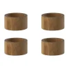 Hollow servetring Ø5 cm 4-pack, Acacia
