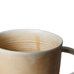 Home Chef mok met oor 32 cl, Rustic cream-brown