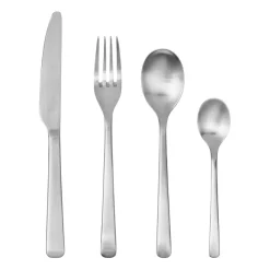 Hune bestek 16-delig, Brushed satin