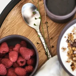 Hune eetlepel, Brushed satin hammered