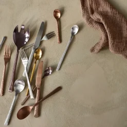 Hune theelepel, Copper hammered