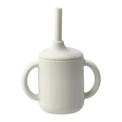 Idun beker met rietje siliconen 120 ml, Vanilla