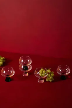 Indy glas 24 cl 2-pack, Groen-transparant