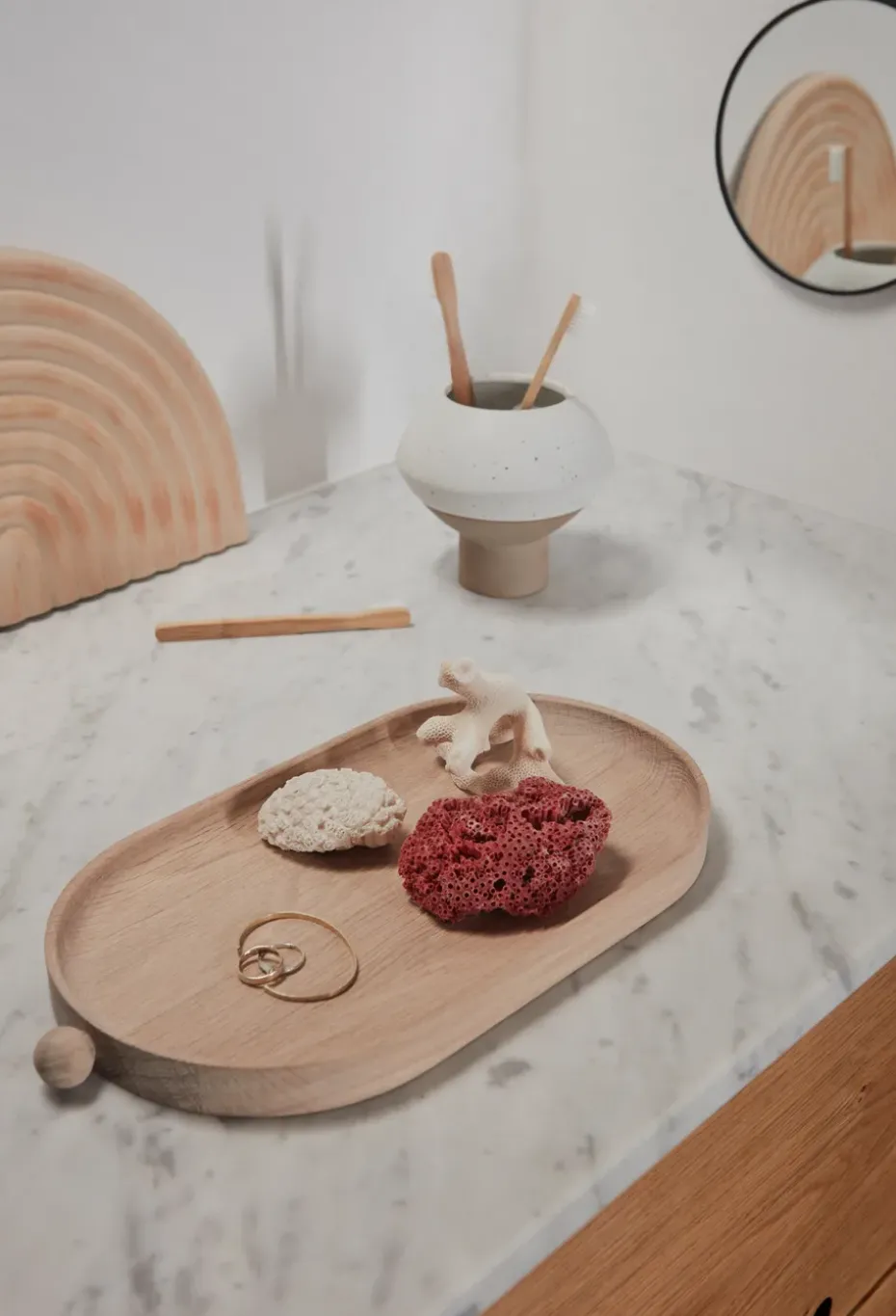 Inka houten dienblad 18x34 cm, Nature