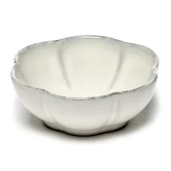 Inku geribbelde kom M Ø11 cm, White