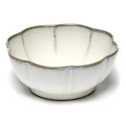 Inku geribbelde kom XL Ø15 cm, White