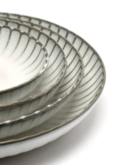 Inku hoog bord M Ø23 cm, White