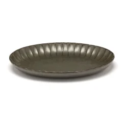 Inku ovale serveerschaal M 15,4x22 cm, Green